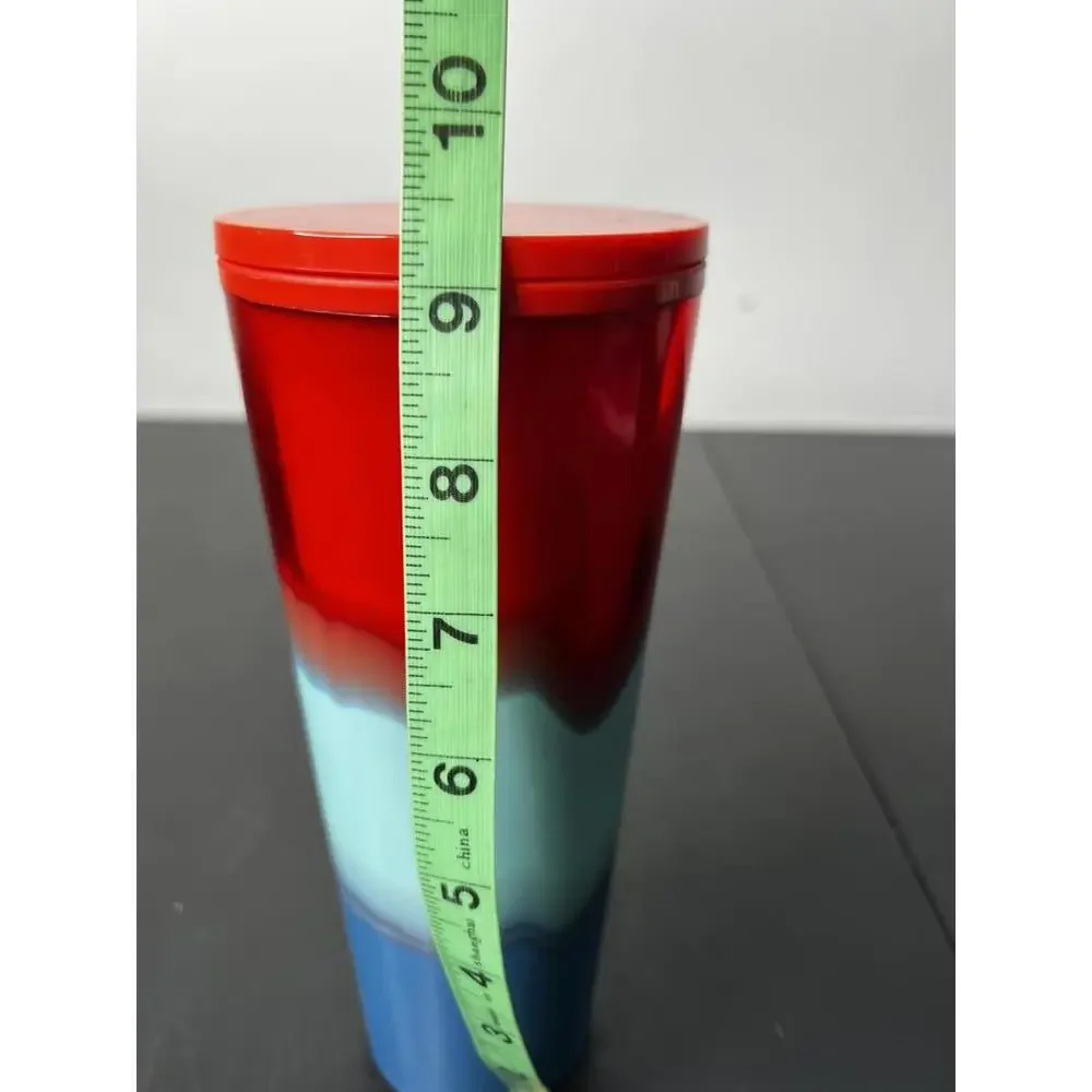 Starbucks Summer 2021 Color Wave Trio‎ Red Blue Aqua Tumbler Cold Cup 24oz